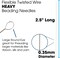 Basic Elements Twisted Wire Needles – Heavy Flexible Beading Needle, Pack of 10 – Large Round Eye and Easy to Thread – Collapsible Eye Holds Threads – Use for Pearl Knotting and Silk Cord